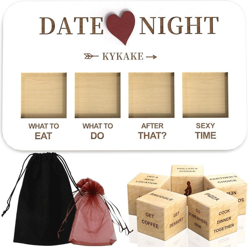 kykake Store Valentines Day Gifts for Him Her Men Women,Couples Dice Game, Mens Valentines Day Gifts, Date Night Dice Game for Adults, Romantic Anniversary Date Night Ideas for Boyfriend Husband Wife - Image 2
